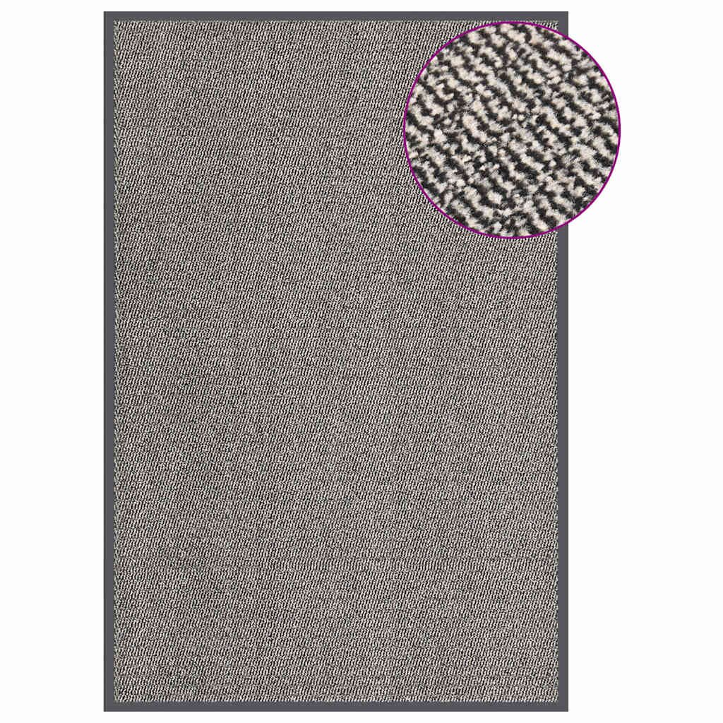vidaXL Изтривалка тъфтинг 120x180 см светлокафява