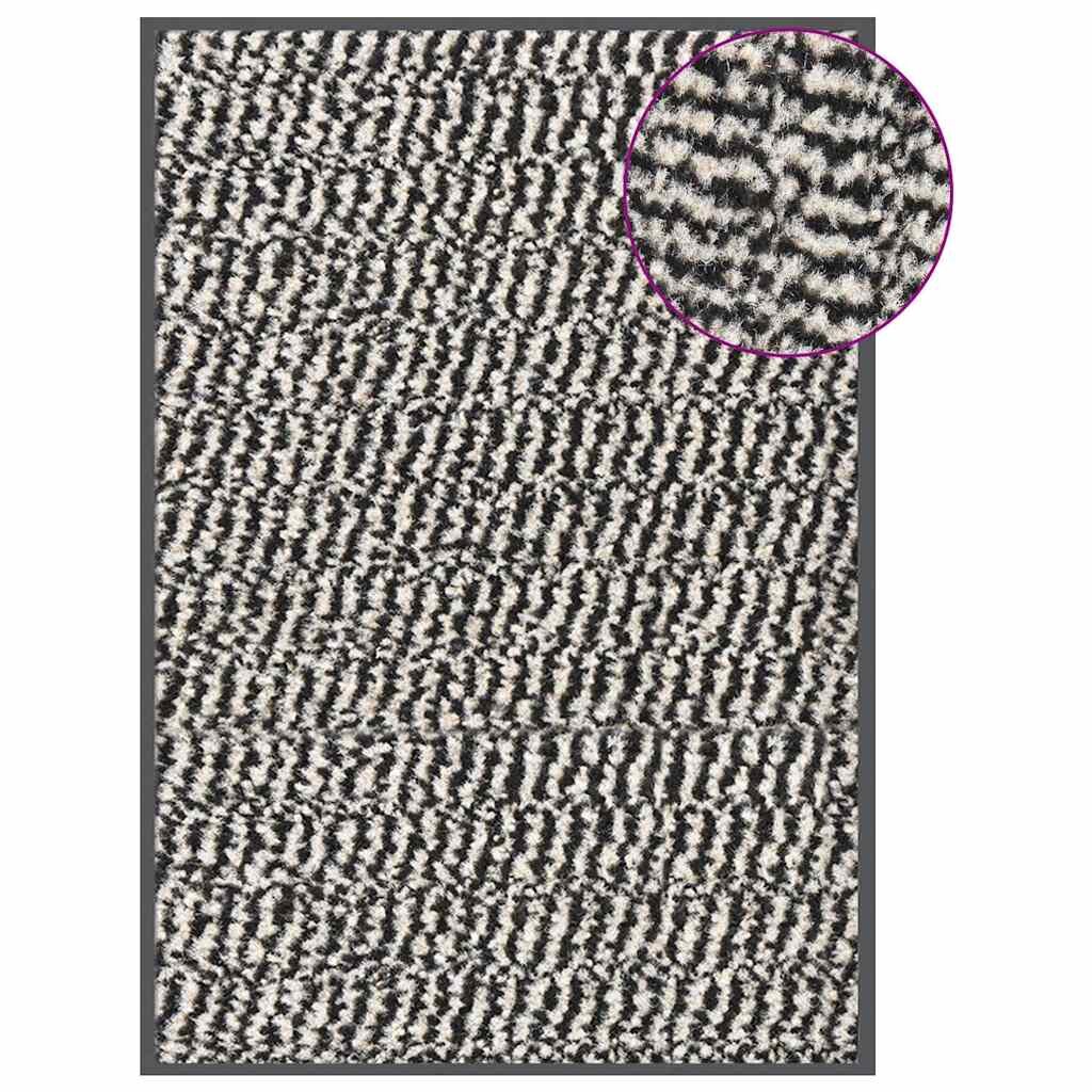 vidaXL Изтривалка тъфтинг 40x60 см светлокафява