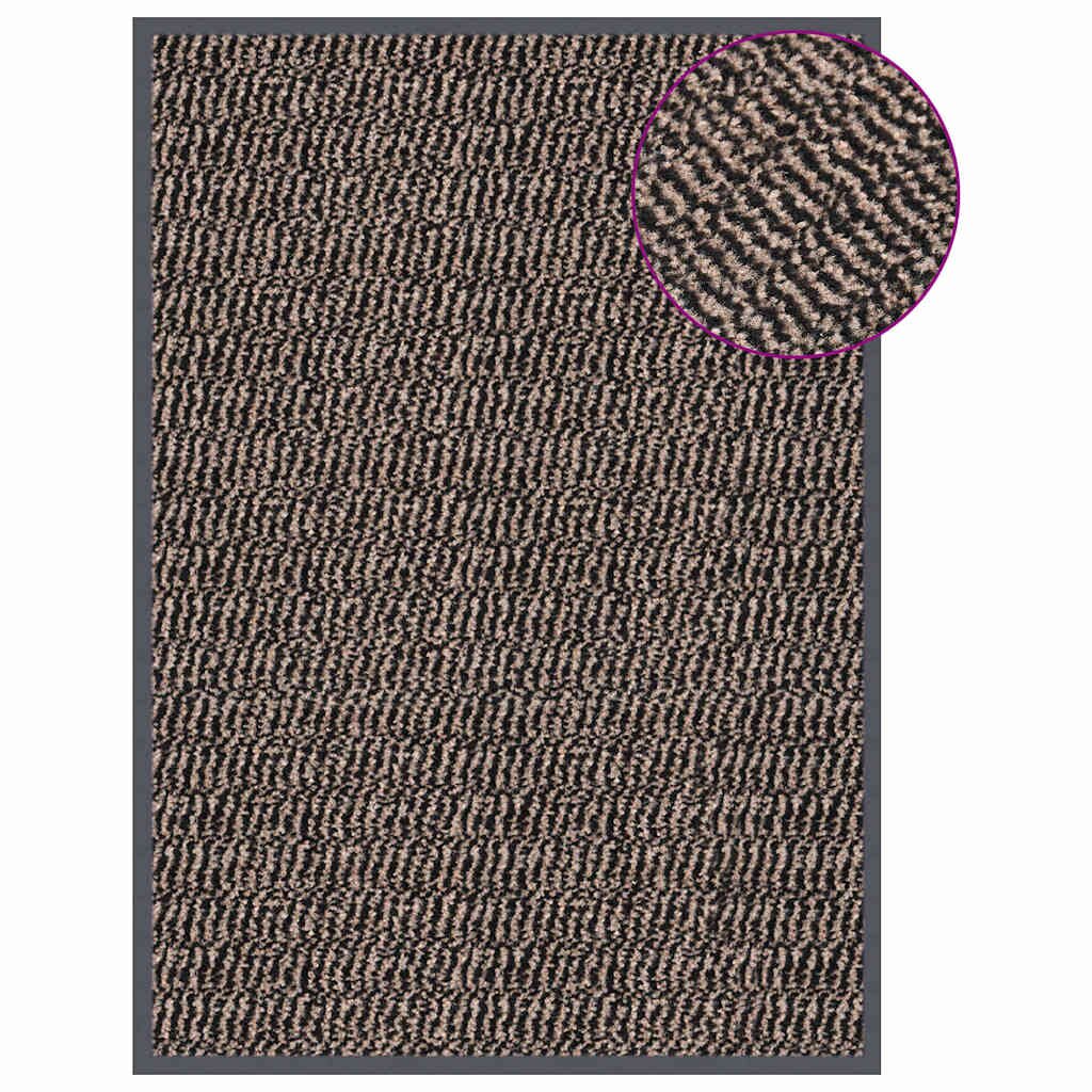 vidaXL Изтривалка тъфтинг 40x60 см тъмнокафява