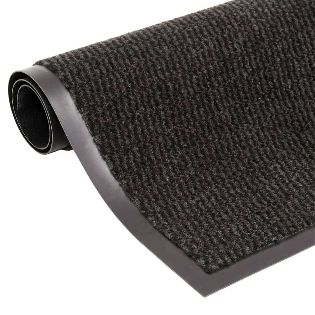 vidaXL Изтривалка тъфтинг 60x150 см черна