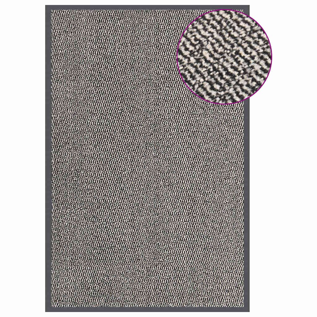 vidaXL Изтривалка тъфтинг 80x120 см светлокафява