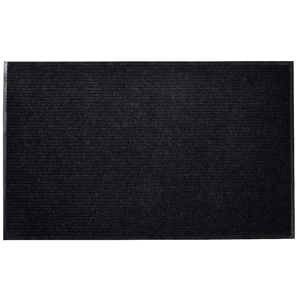 vidaXL Изтривалка за врата черна 90 x 120 см PVC