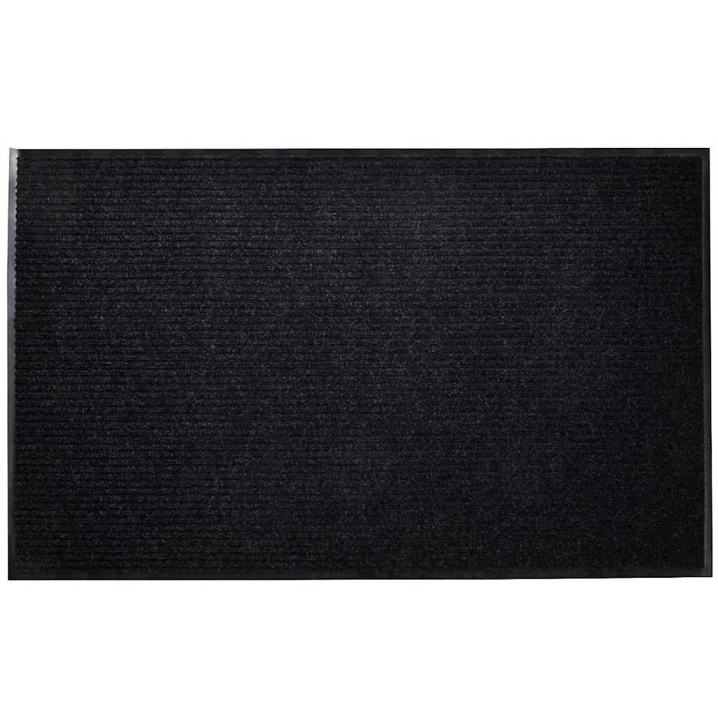 vidaXL Изтривалка за врата черна 90 x 150 см PVC