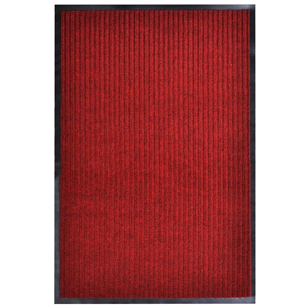 vidaXL Изтривалка за врата червена 117x220 см PVC