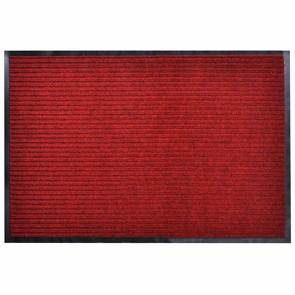 vidaXL Изтривалка за врата червена 90 x 120 см PVC
