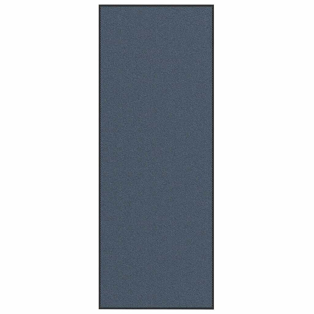 vidaXL Изтривалка за врата синя 115x300 cm