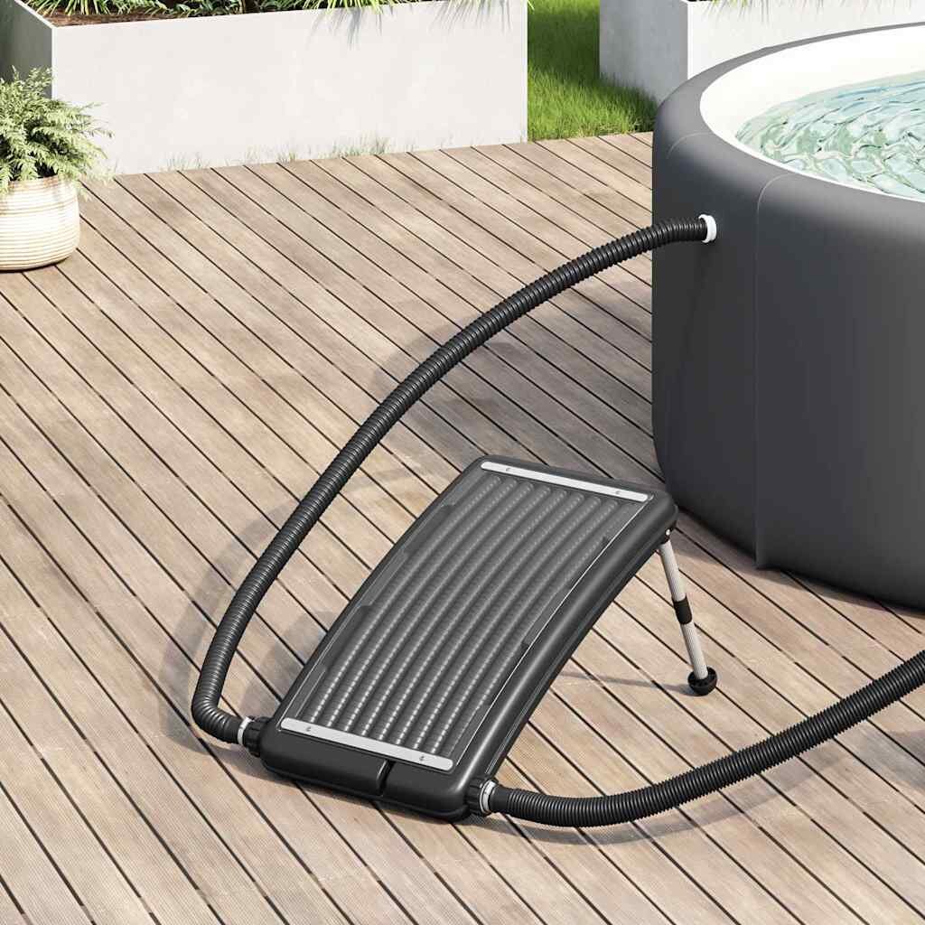 vidaXL Извит соларен панел за отопление за басейн 725x46 см