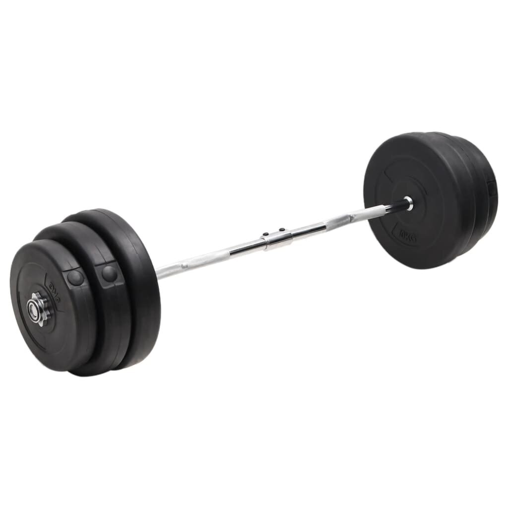 vidaXL Извита щанга с тежести 90 кг
