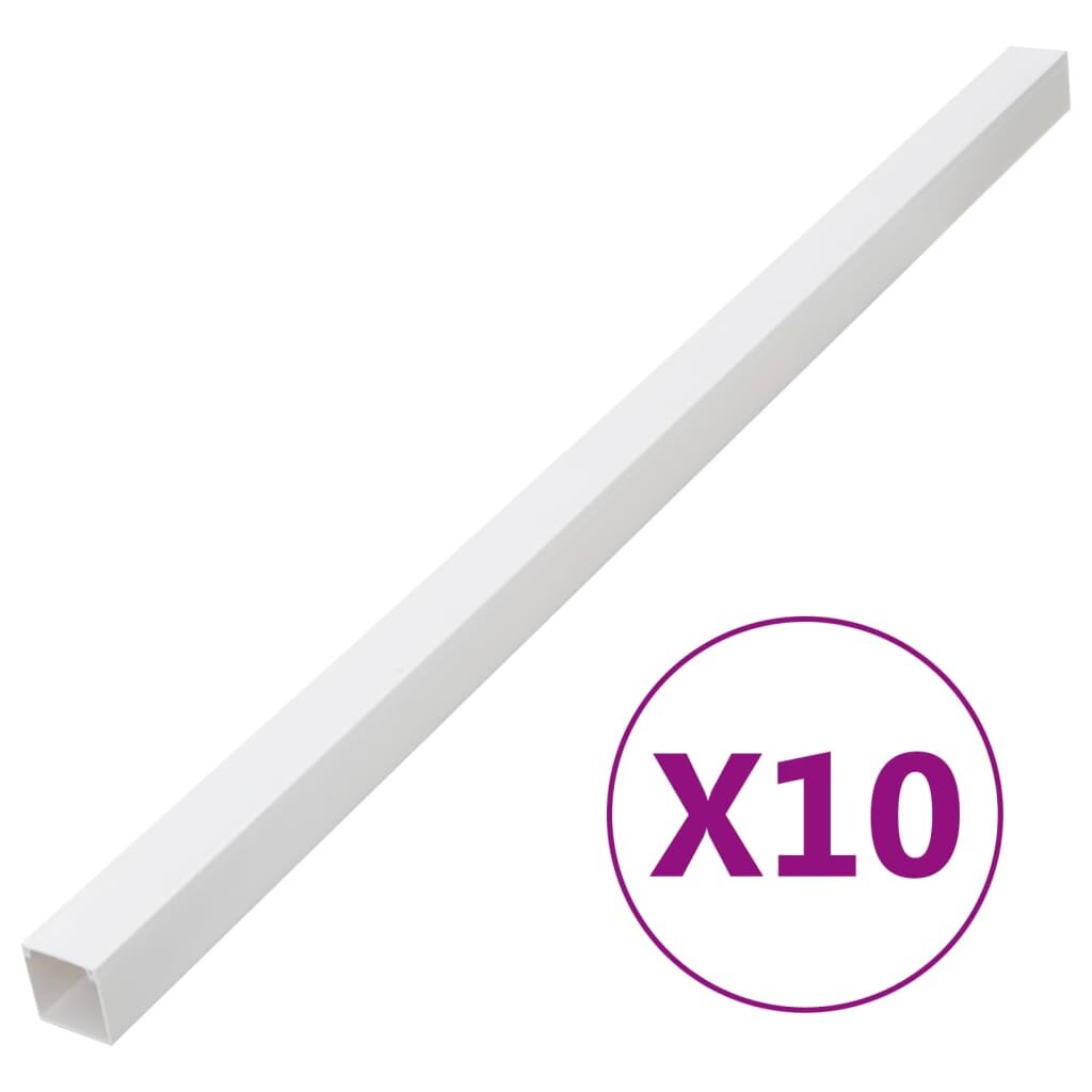vidaXL Кабелен канал 100x60 мм 10 м PVC