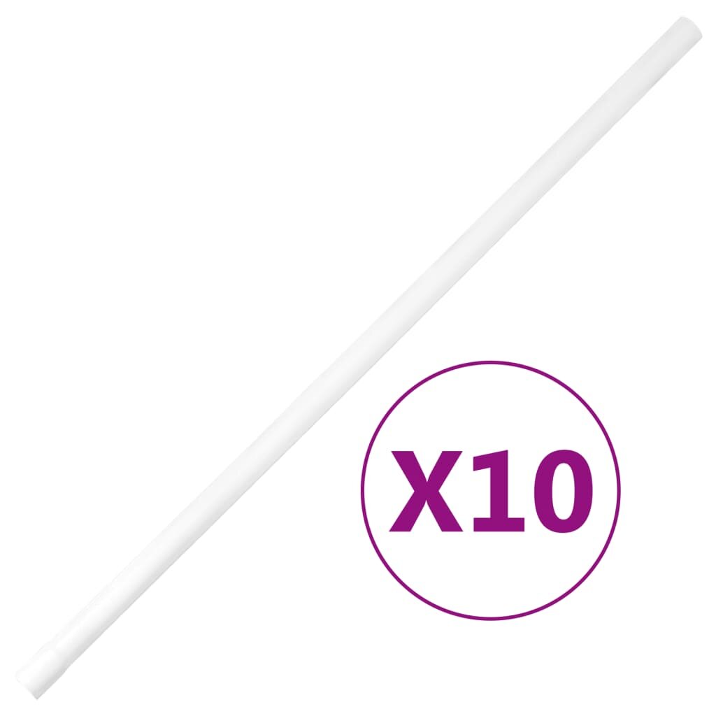 vidaXL Кабелни канали Ø25 мм 10 м PVC