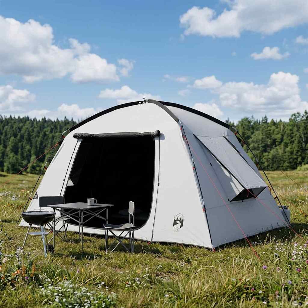 vidaXL Кабинна палатка Бял blackout 300 x 210 x 156 см Полиестер