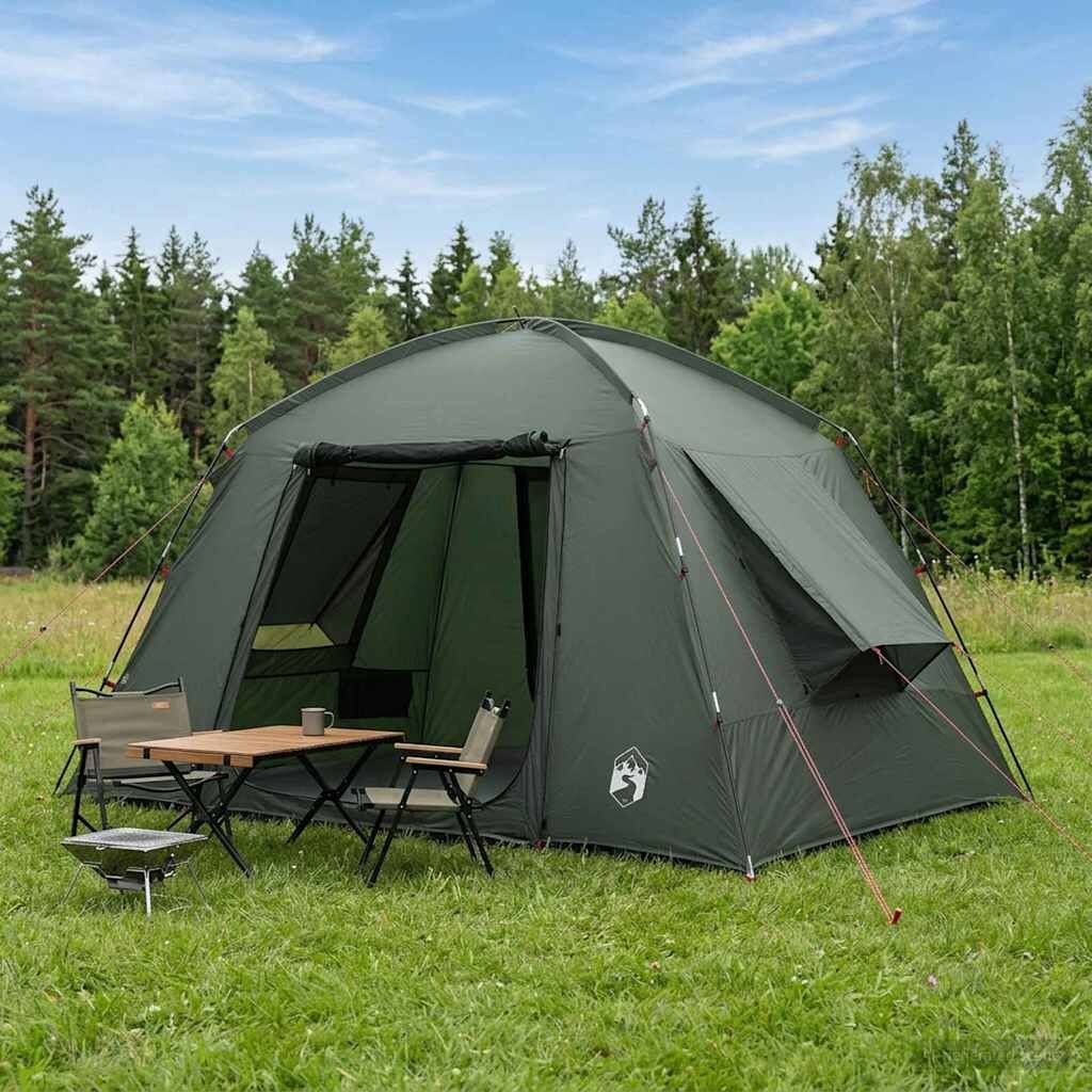 vidaXL Кабинна палатка Военнозелено 300 x 210 x 156 см Полиестер