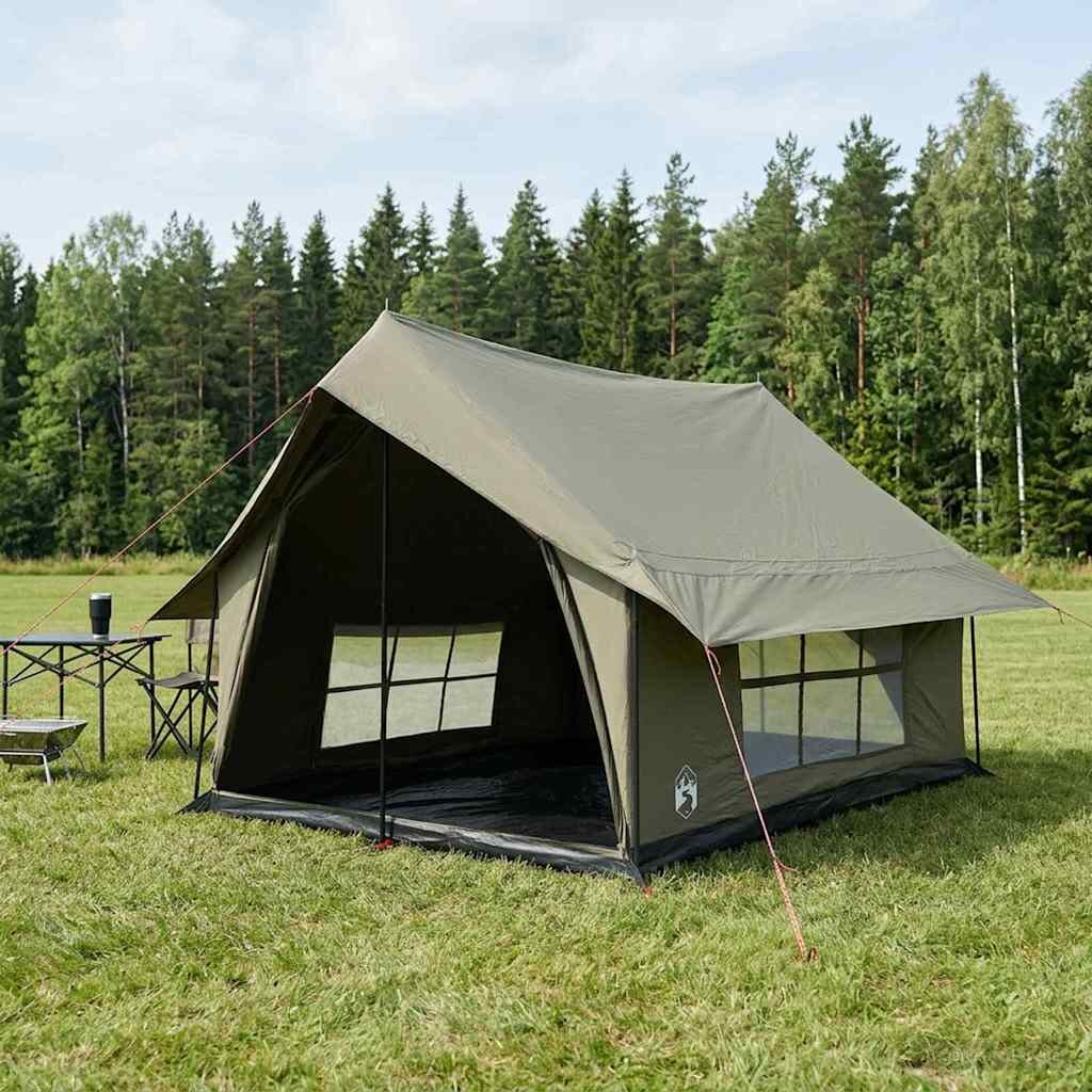 vidaXL Кабинна палатка Военнозелено 340 x 246 x 210 см
