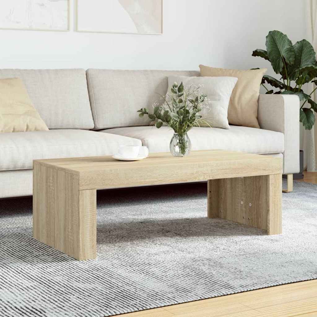 vidaXL Кафе маса дъб сонома 102x50x36 см инженерно дърво