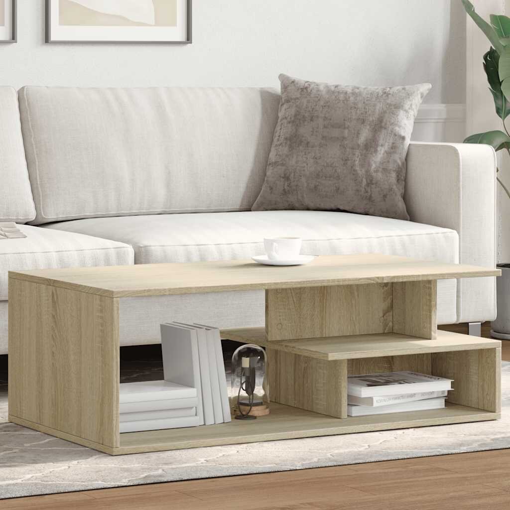vidaXL Кафе маса дъб сонома 102x55x35 см инженерно дърво