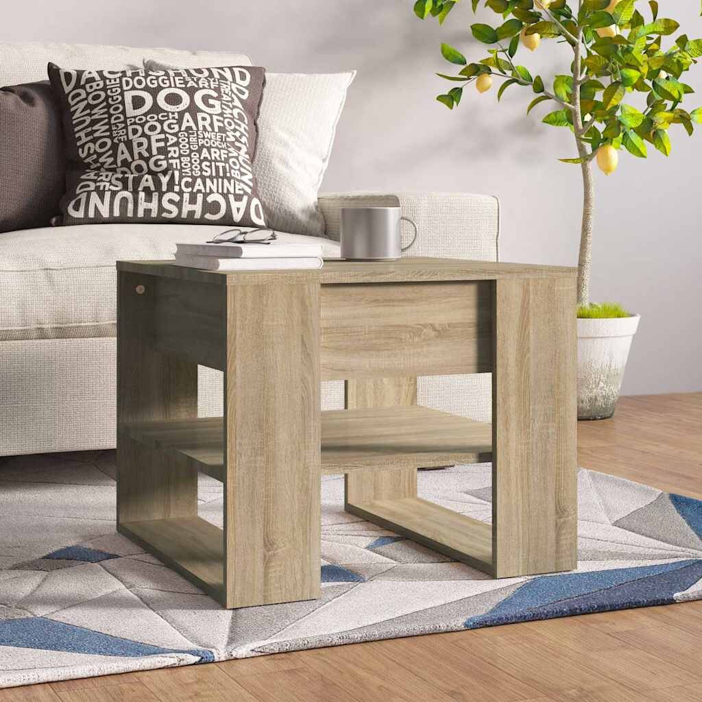 vidaXL Кафе маса дъб сонома 555x55x45 см инженерно дърво