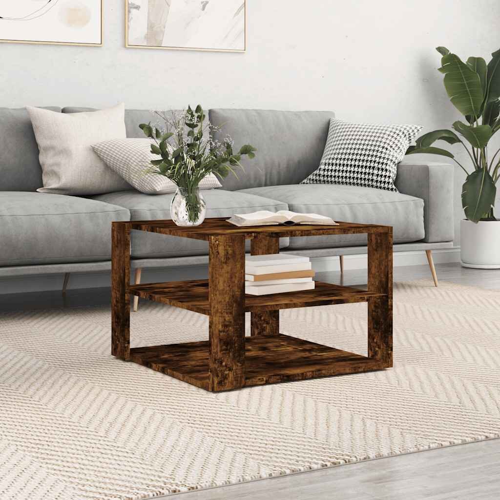 vidaXL Кафе маса дъб сонома 58x58x40 см инженерно дърво
