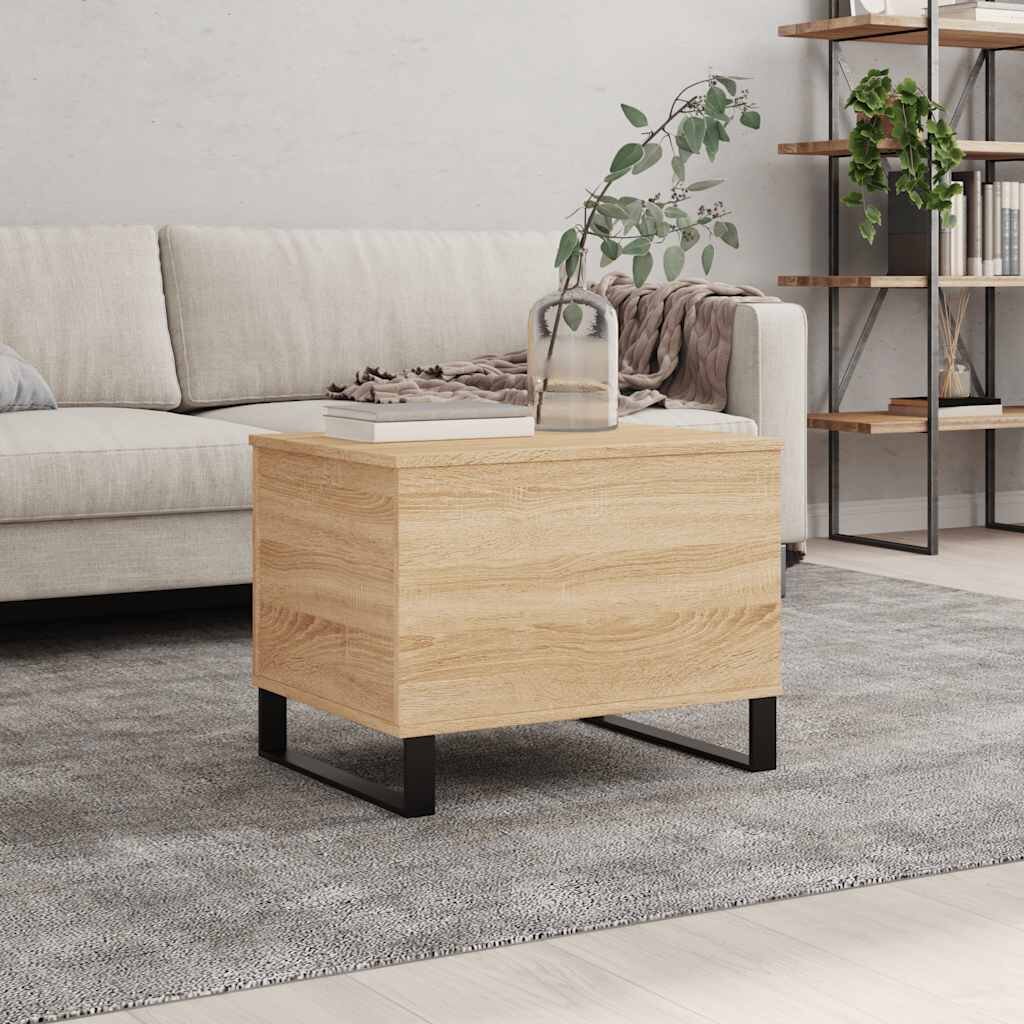 vidaXL Кафе маса дъб сонома 60x445x45 см инженерно дърво