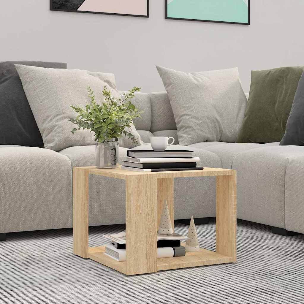 vidaXL Кафе маса сонома дъб 40x40x30 см инженерно дърво