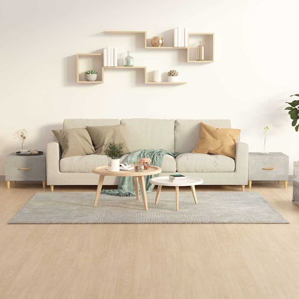 vidaXL Кафе маси 2 бр Бетонно сиво 50x50x40 см инженерно дърво
