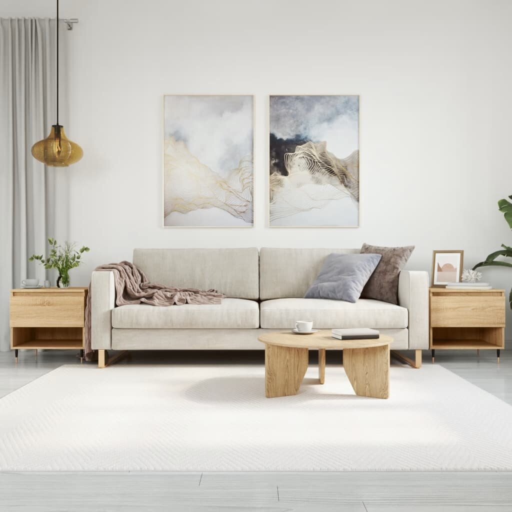 vidaXL Кафе маси 2 бр дъб сонома 50x46x50 см инженерно дърво