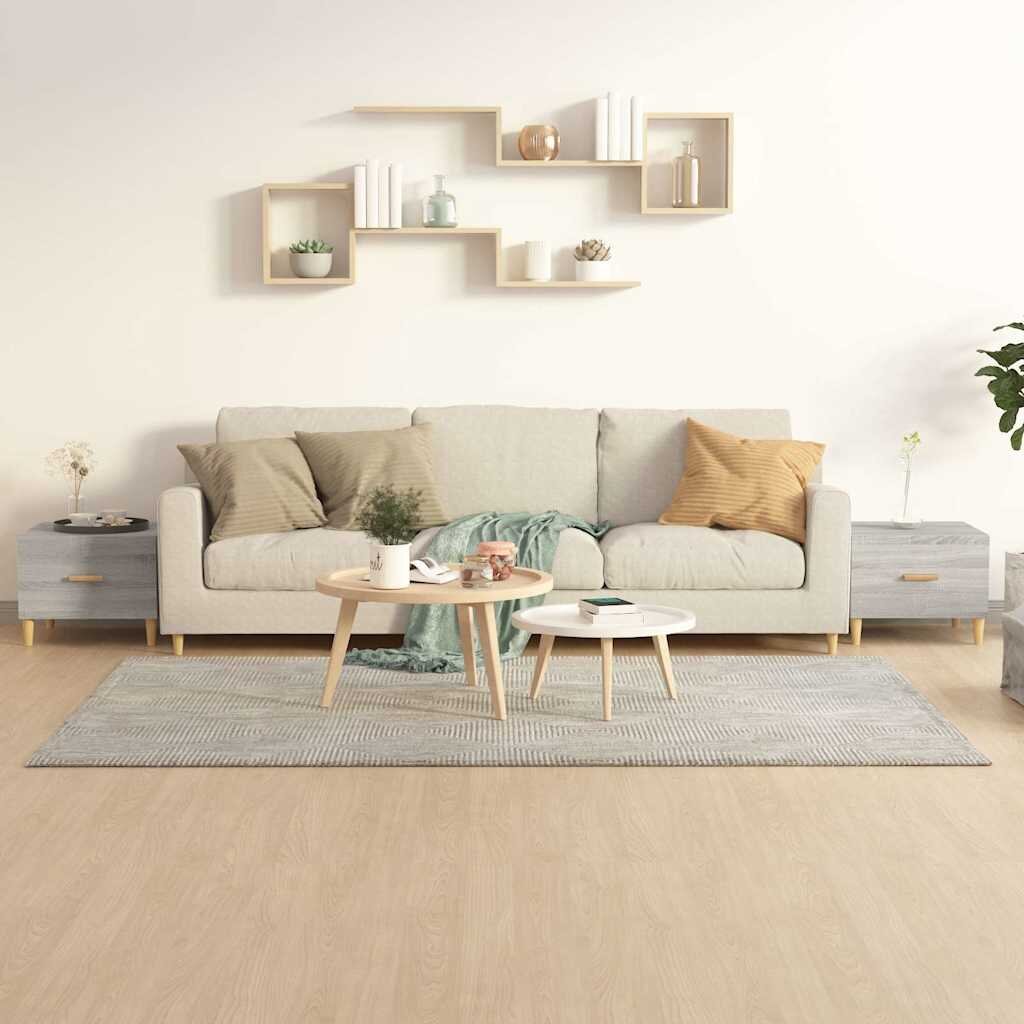 vidaXL Кафе маси 2 бр сив сонома 50x50x40 см инженерно дърво