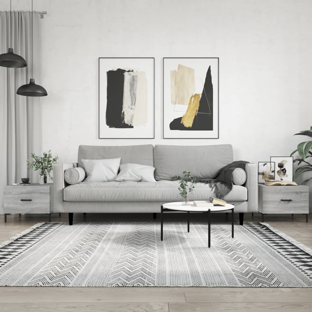 vidaXL Кафе маси 2 бр сив сонома 50x50x40 см инженерно дърво