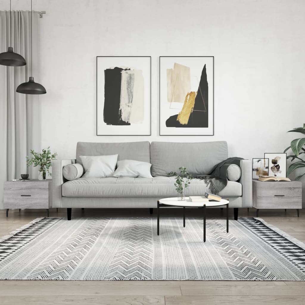 vidaXL Кафе маси 2 бр сив сонома 50x50x40 см инженерно дърво