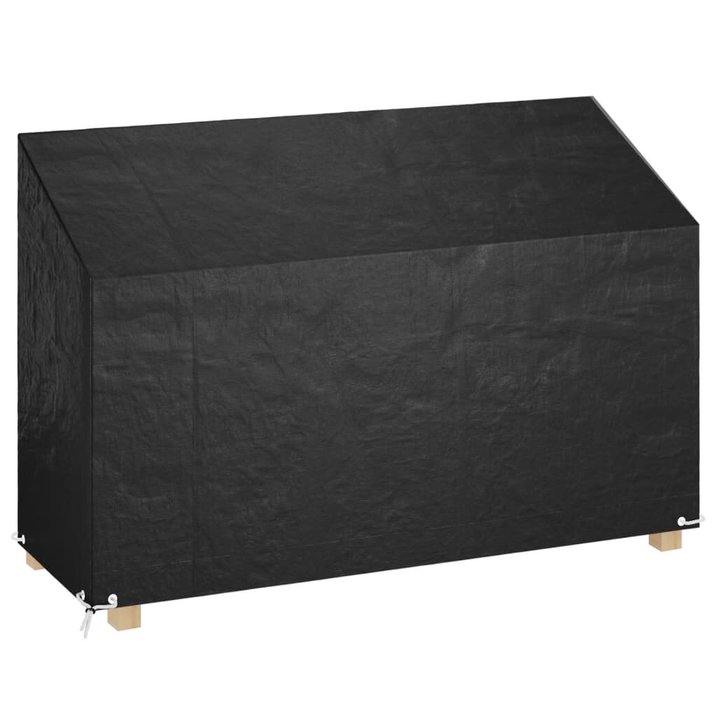 vidaXL Калъф за градинска пейка 8 отвора 190x70x70/88 см полиетилен
