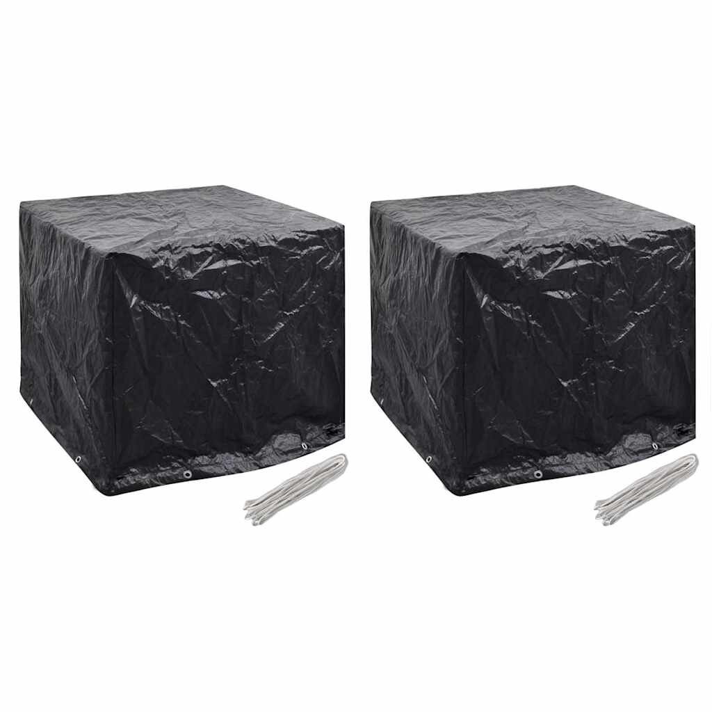 vidaXL Калъфи градински резервоари за вода 2 бр 8 капси 116x100x120 см