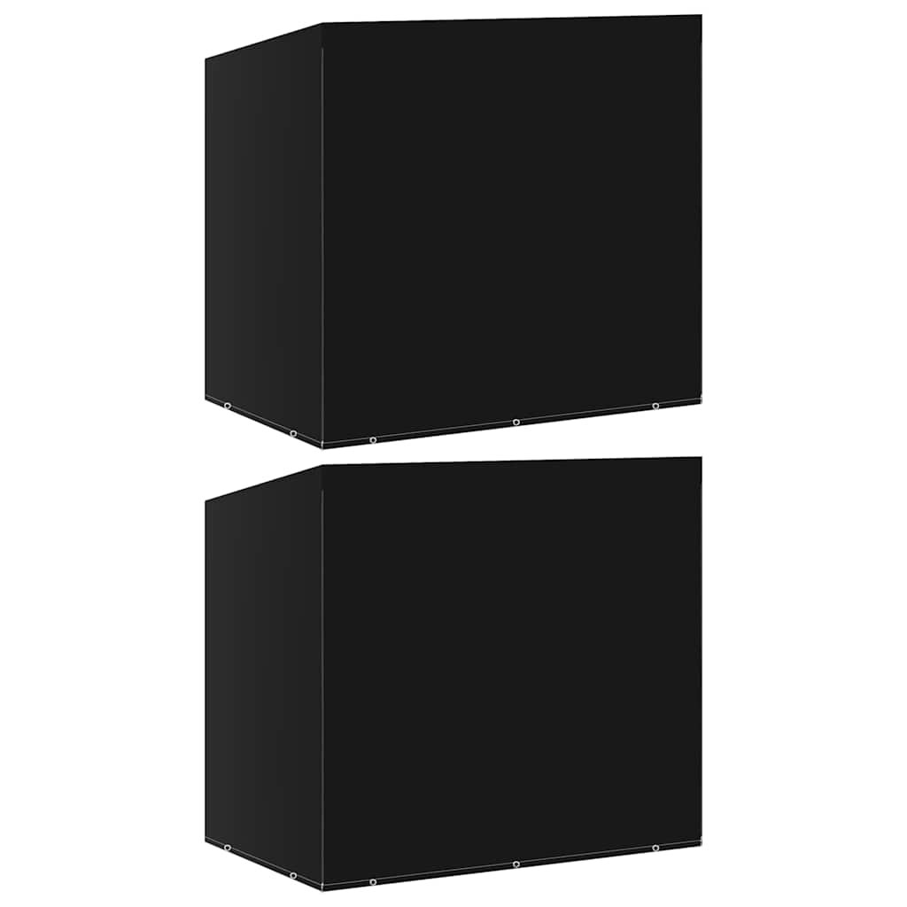 vidaXL Калъфи за градински люлки 2 бр 10 капси 2 ципа 255x145x170 см
