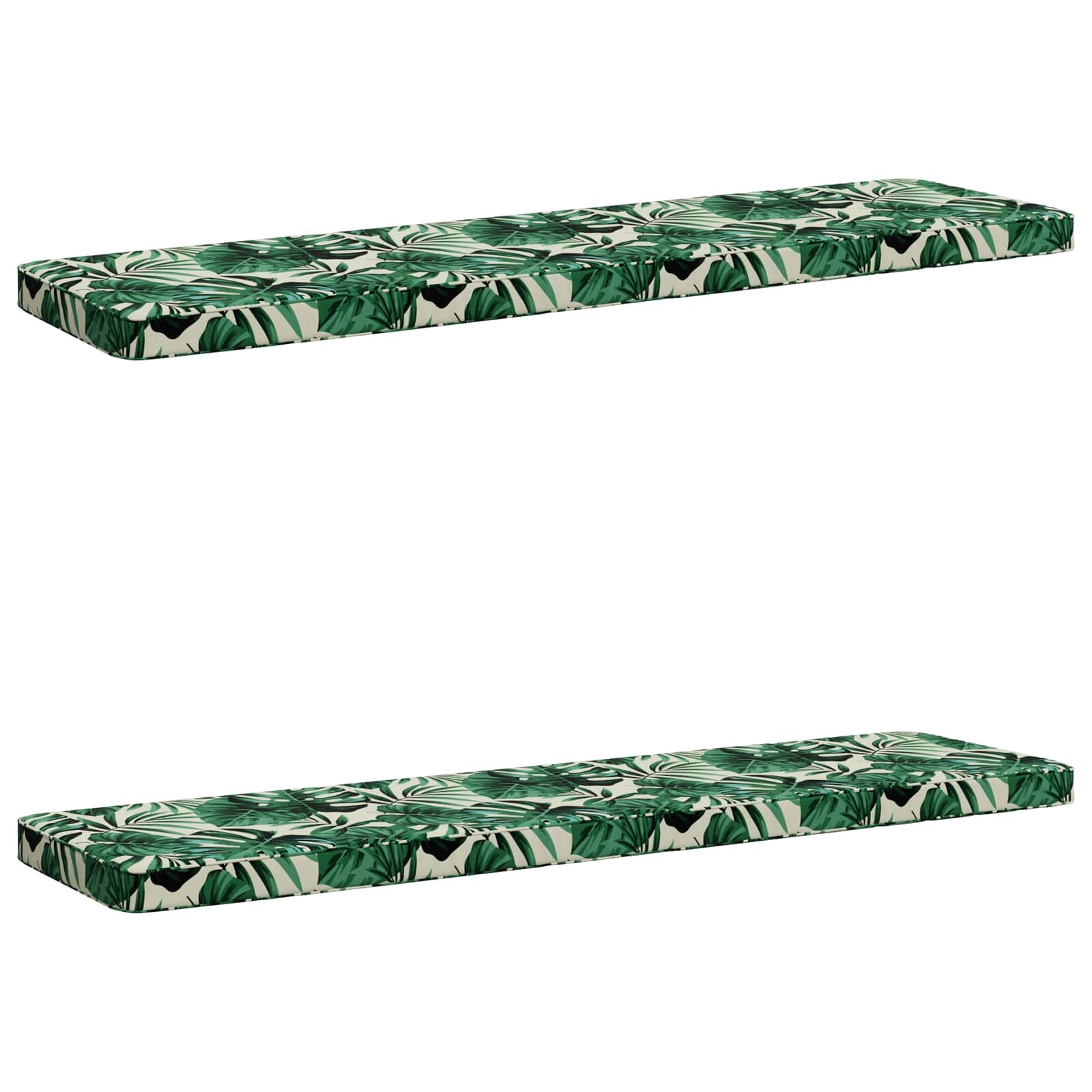 vidaXL Калъфи за пейки 2 части VUGHT 2 бр. 100% полиестер
