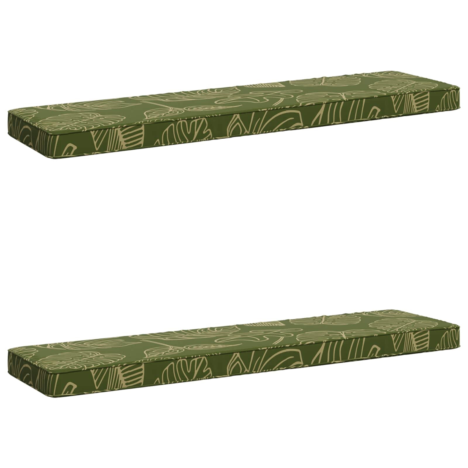 vidaXL Калъфи за пейки 2 части VUGHT 2 pcs 100% полиестер