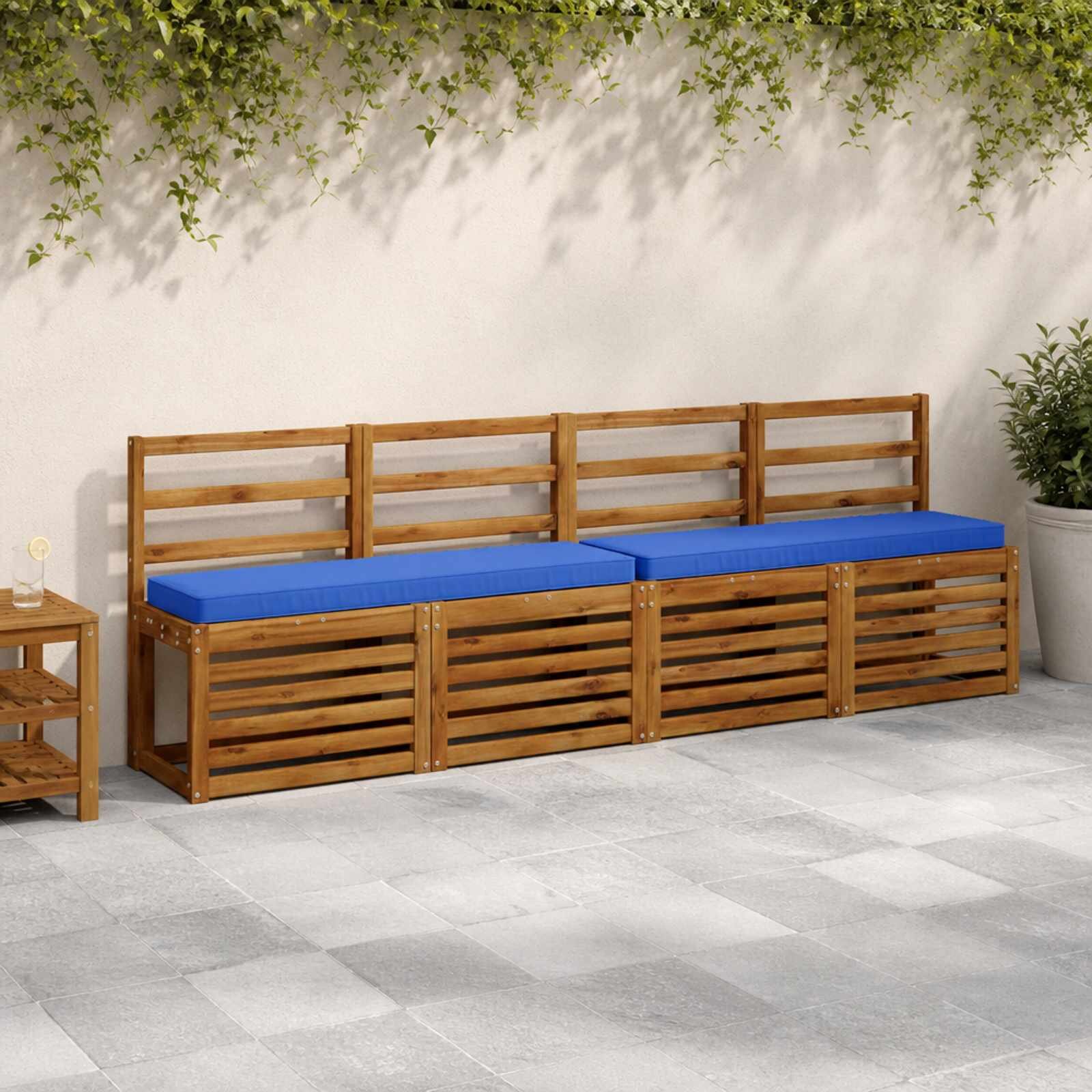 vidaXL Калъфи за пейки 2 части VUGHT 2 pcs 100% полиестер
