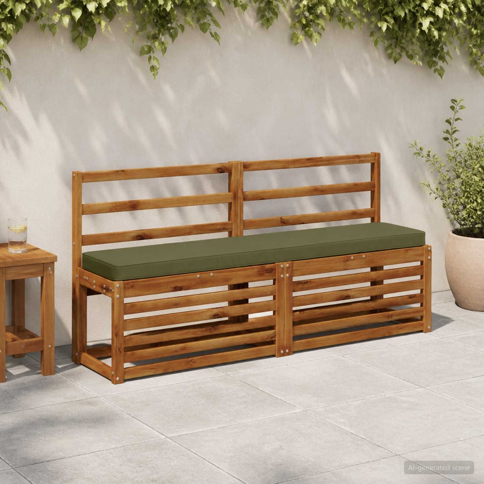 vidaXL Калъфи за пейки 2 части VUGHT 2 pcs 100% полиестер
