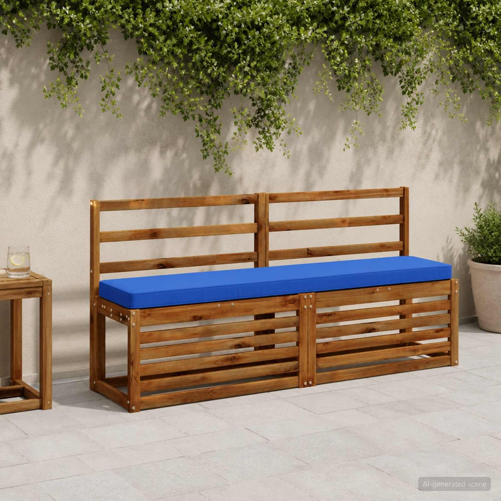 vidaXL Калъфи за пейки 2 части VUGHT 2 pcs 100% полиестер