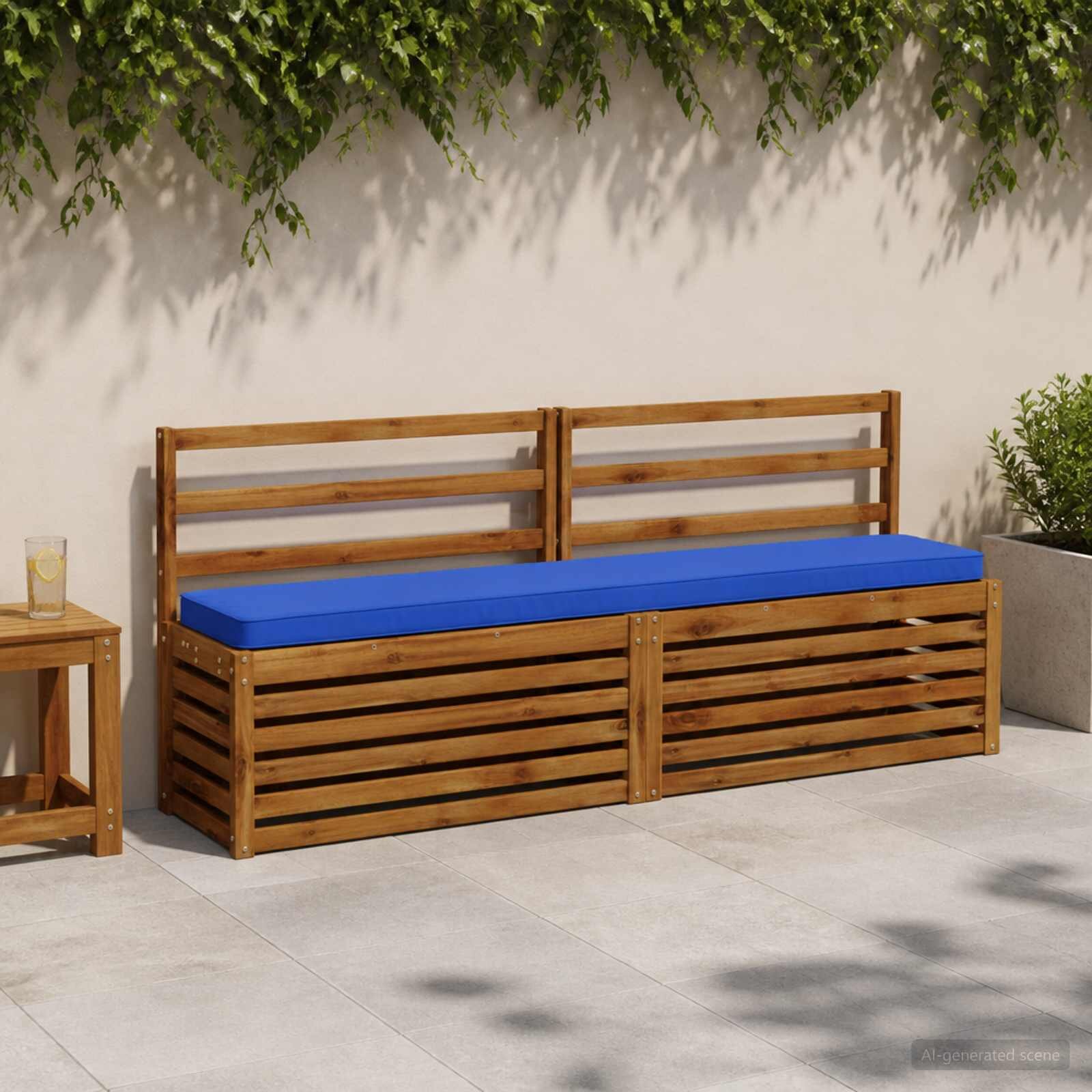 vidaXL Калъфи за пейки 2 части VUGHT 2 pcs 100% полиестер