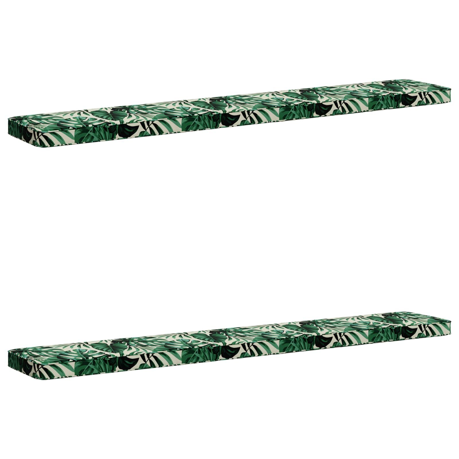 vidaXL Калъфи за пейки 2 части VUGHT 2 pcs 100% полиестер