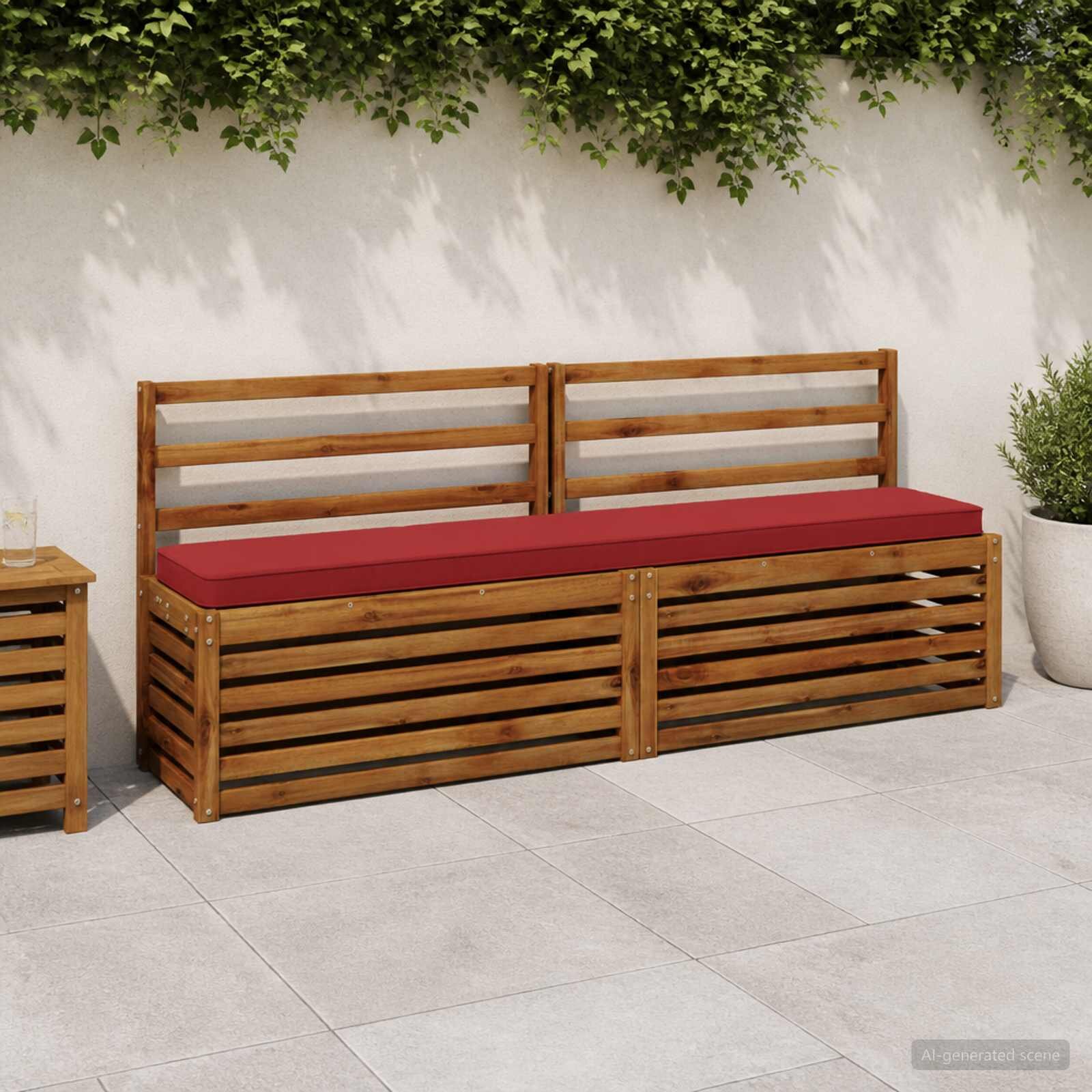 vidaXL Калъфи за пейки 2 части VUGHT 2 pcs 100% полиестер