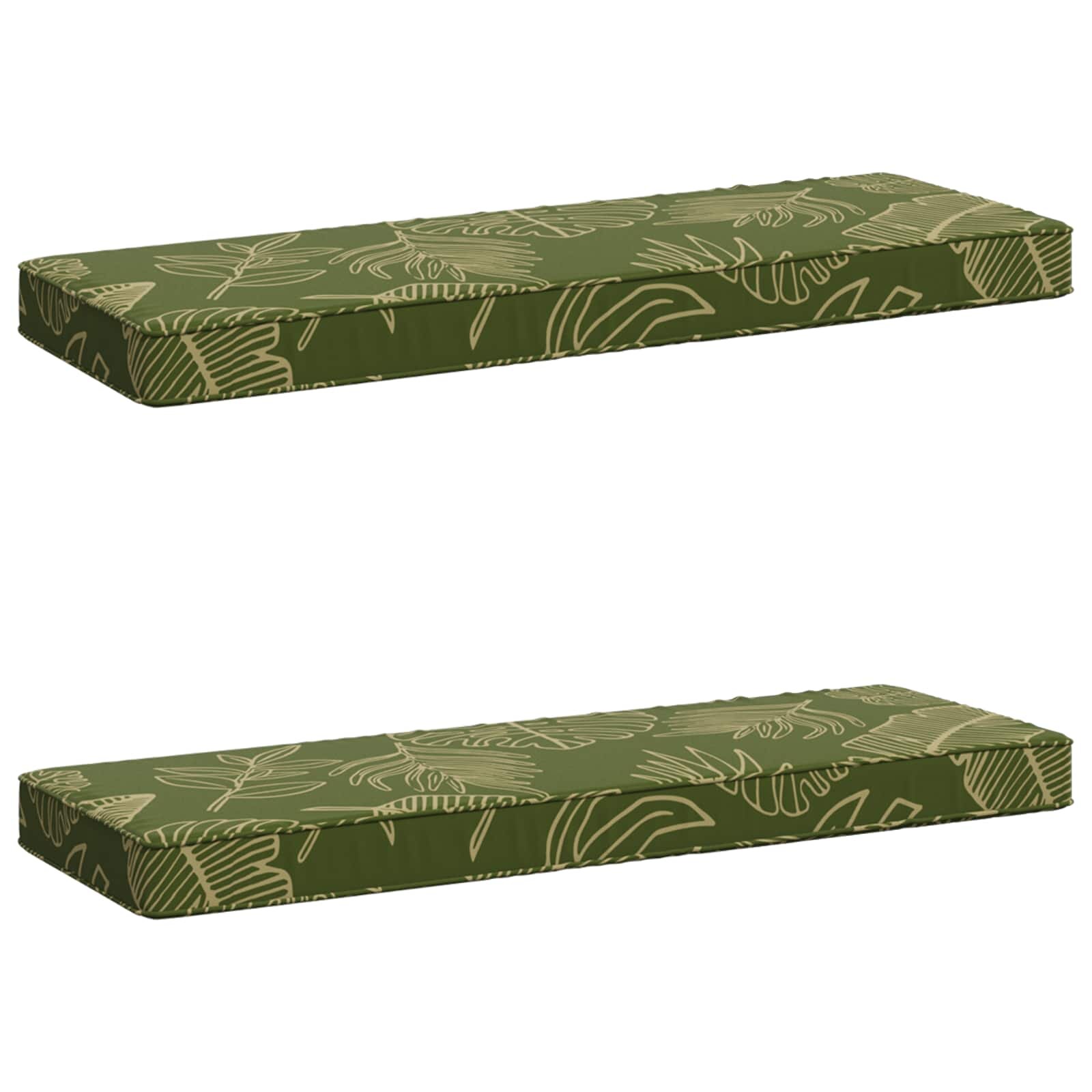 vidaXL Калъфи за пейки 2 части VUGHT 2 pcs 100% полиестер