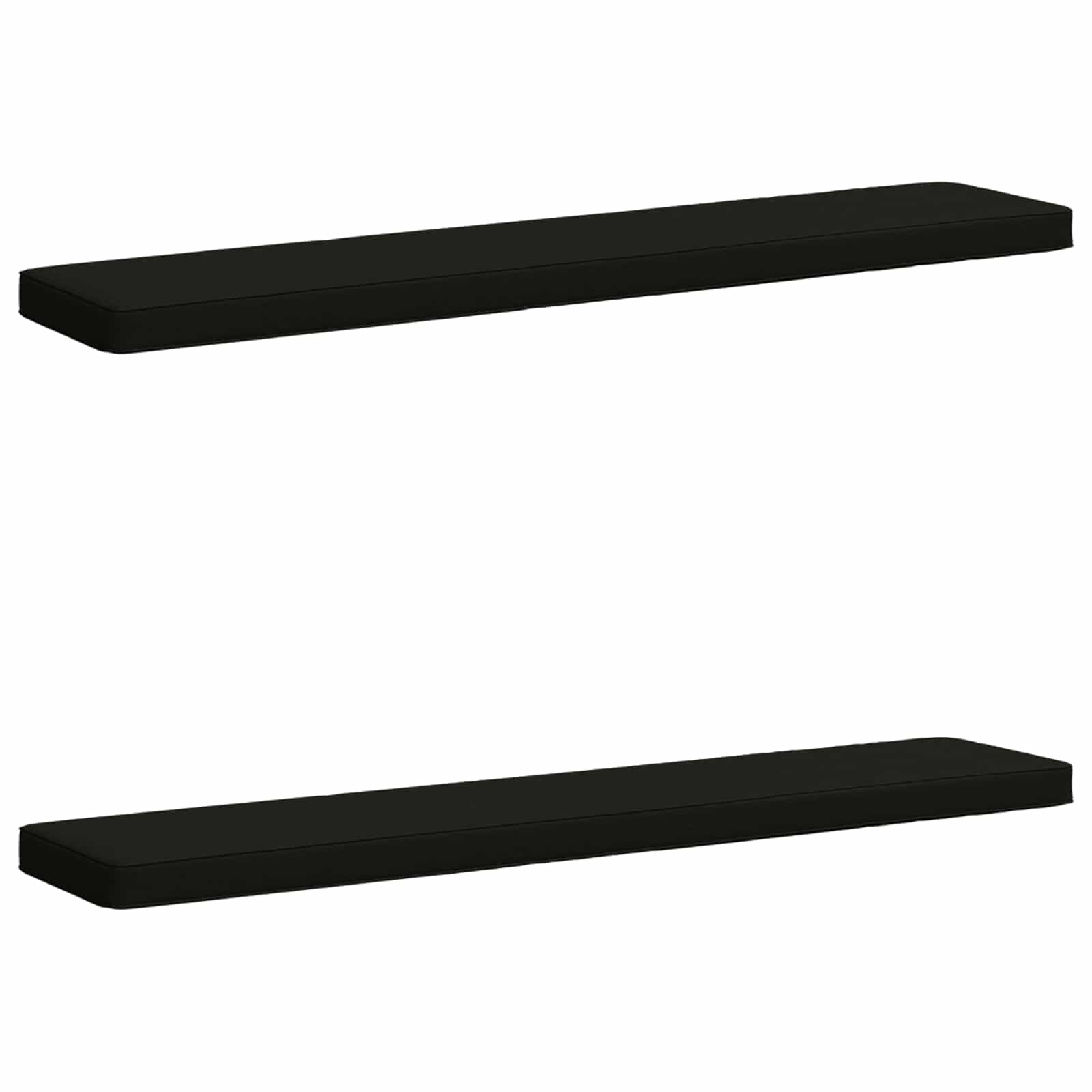 vidaXL Калъфи за пейки 2 части VUGHT 2 pcs 100% полиестер Черно