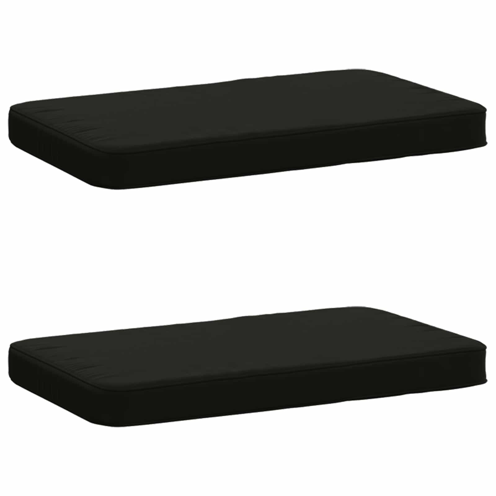 vidaXL Калъфи за пейки 2 части VUGHT 2 pcs 100% полиестер Черно