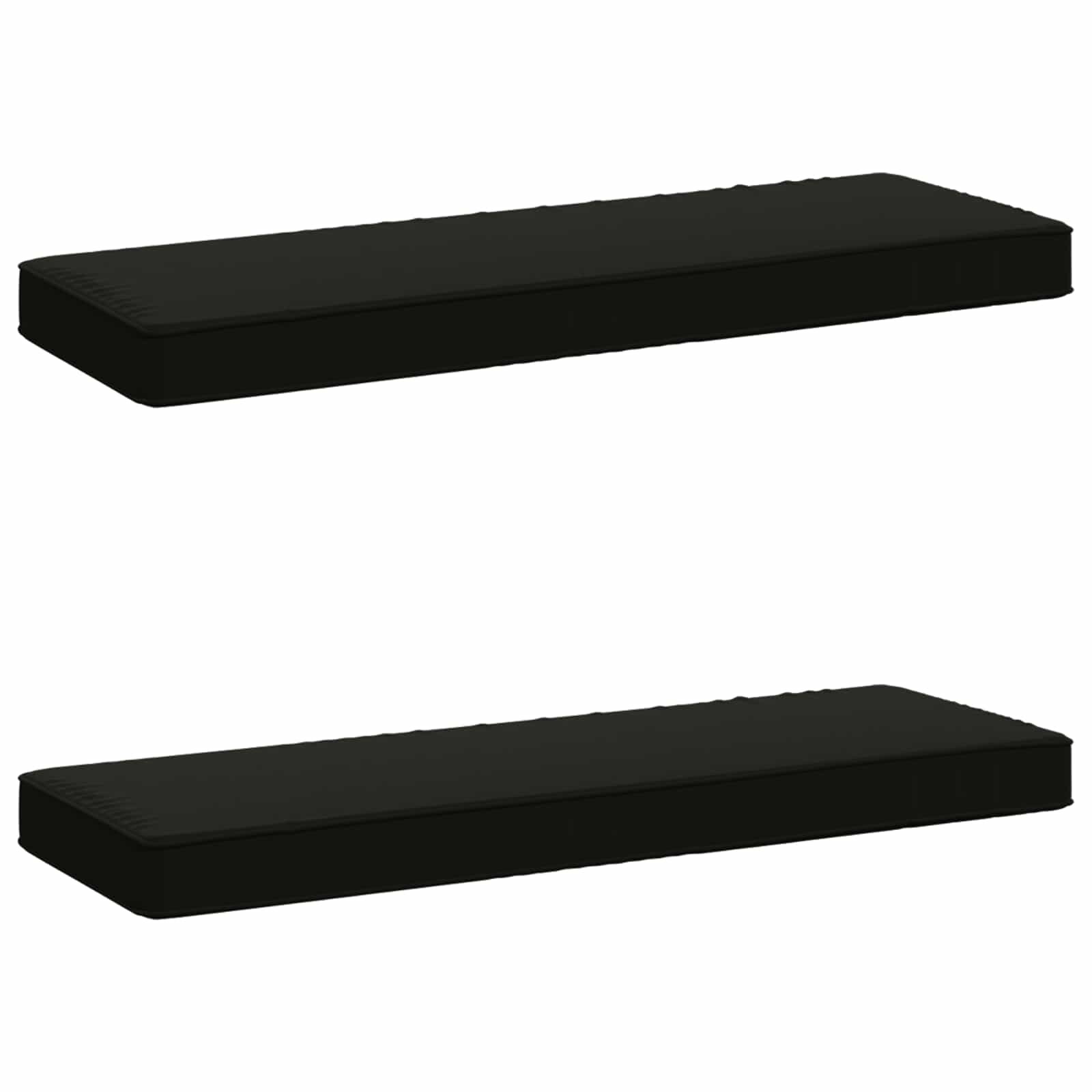 vidaXL Калъфи за пейки 2 части VUGHT 2 pcs 100% полиестер Черно
