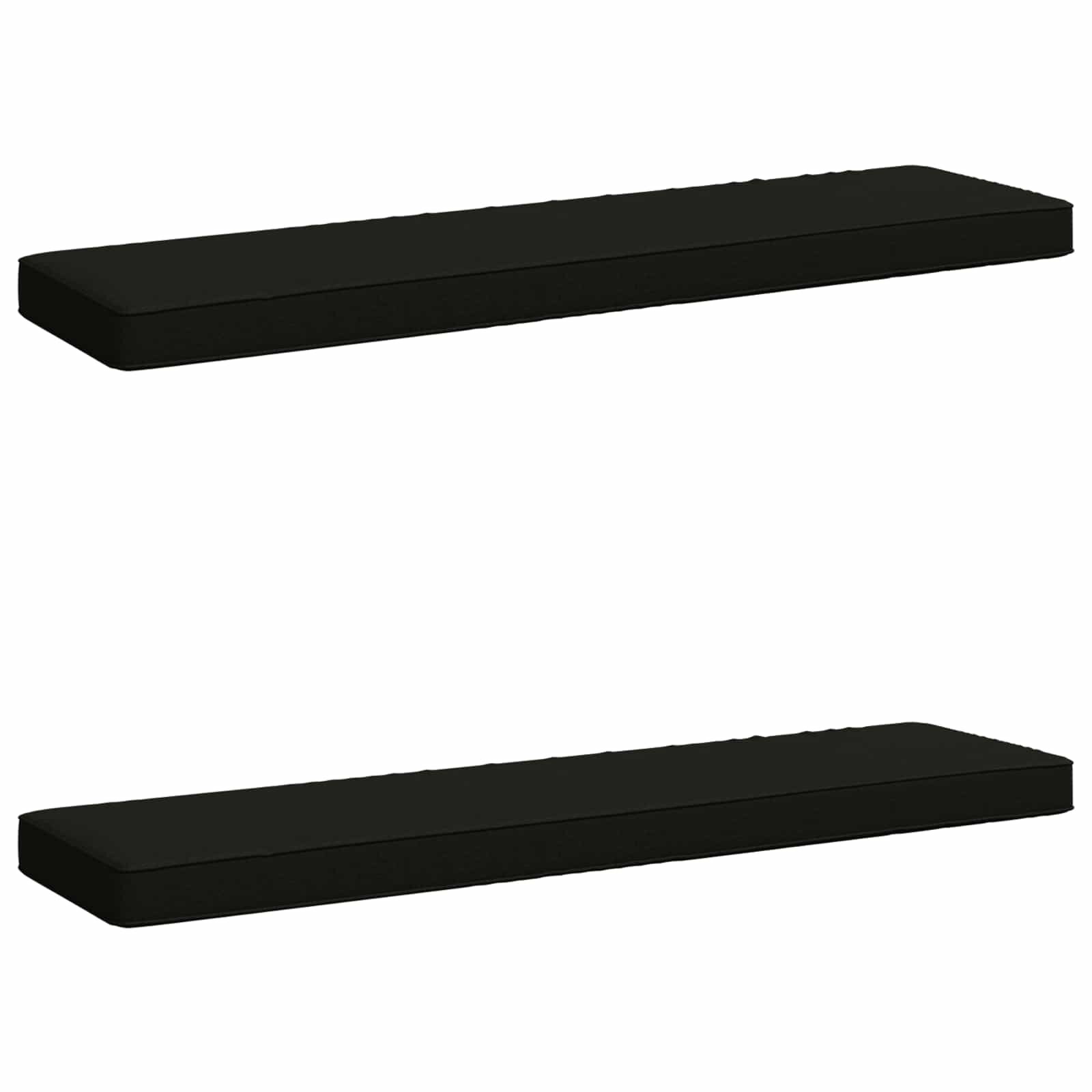 vidaXL Калъфи за пейки 2 части VUGHT 2 pcs 100% полиестер Черно
