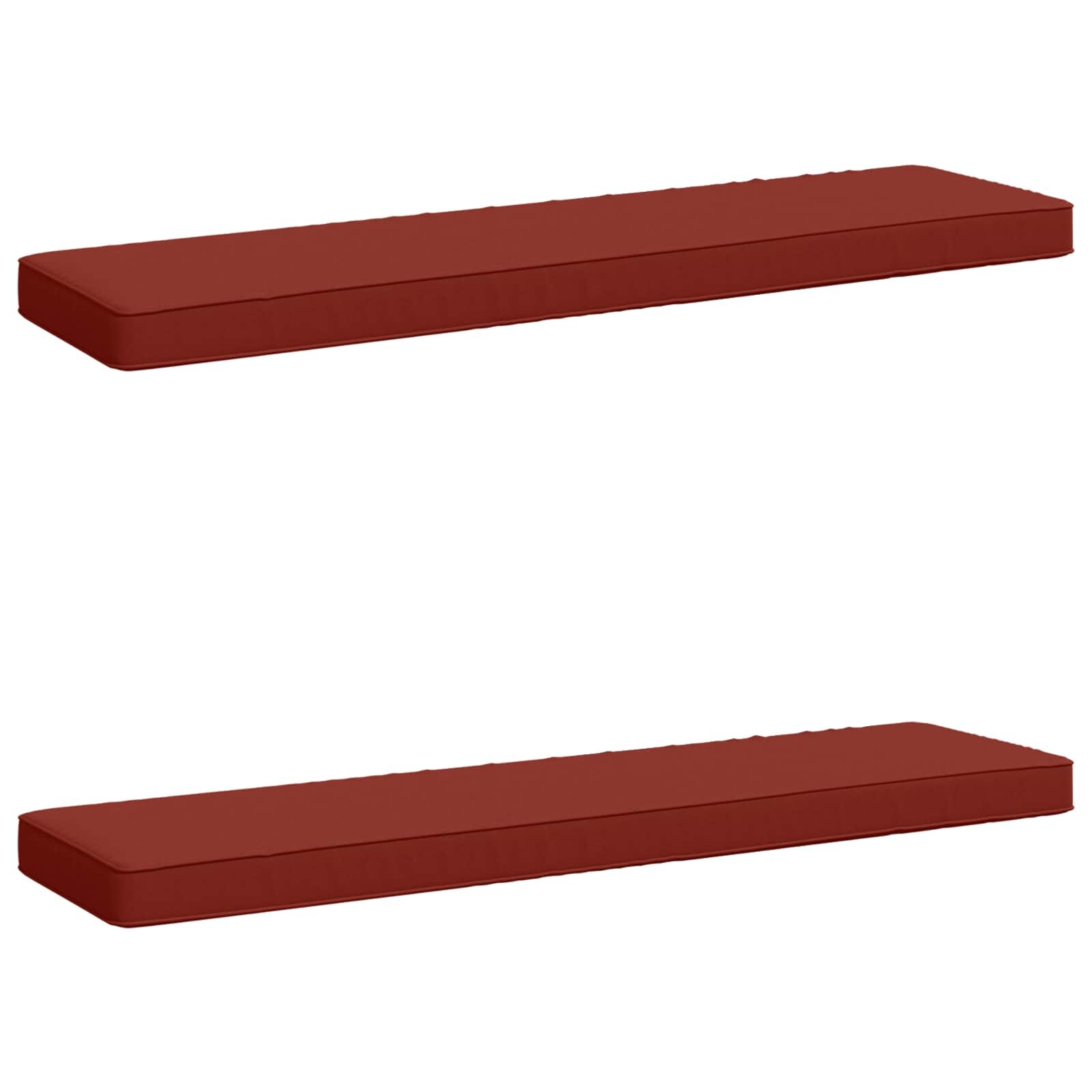 vidaXL Калъфи за пейки 2 части VUGHT 2 pcs 100% полиестер Червено
