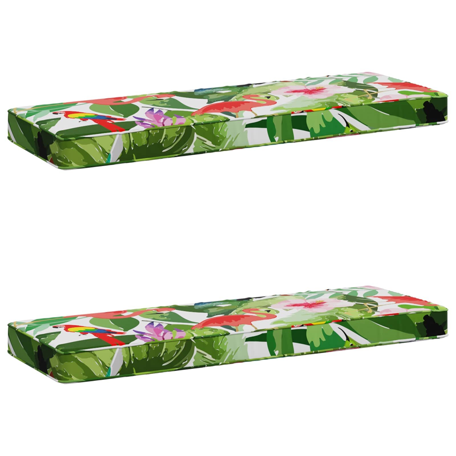 vidaXL Калъфи за пейки 2 части VUGHT 2 pcs 100% полиестер Многоцветен