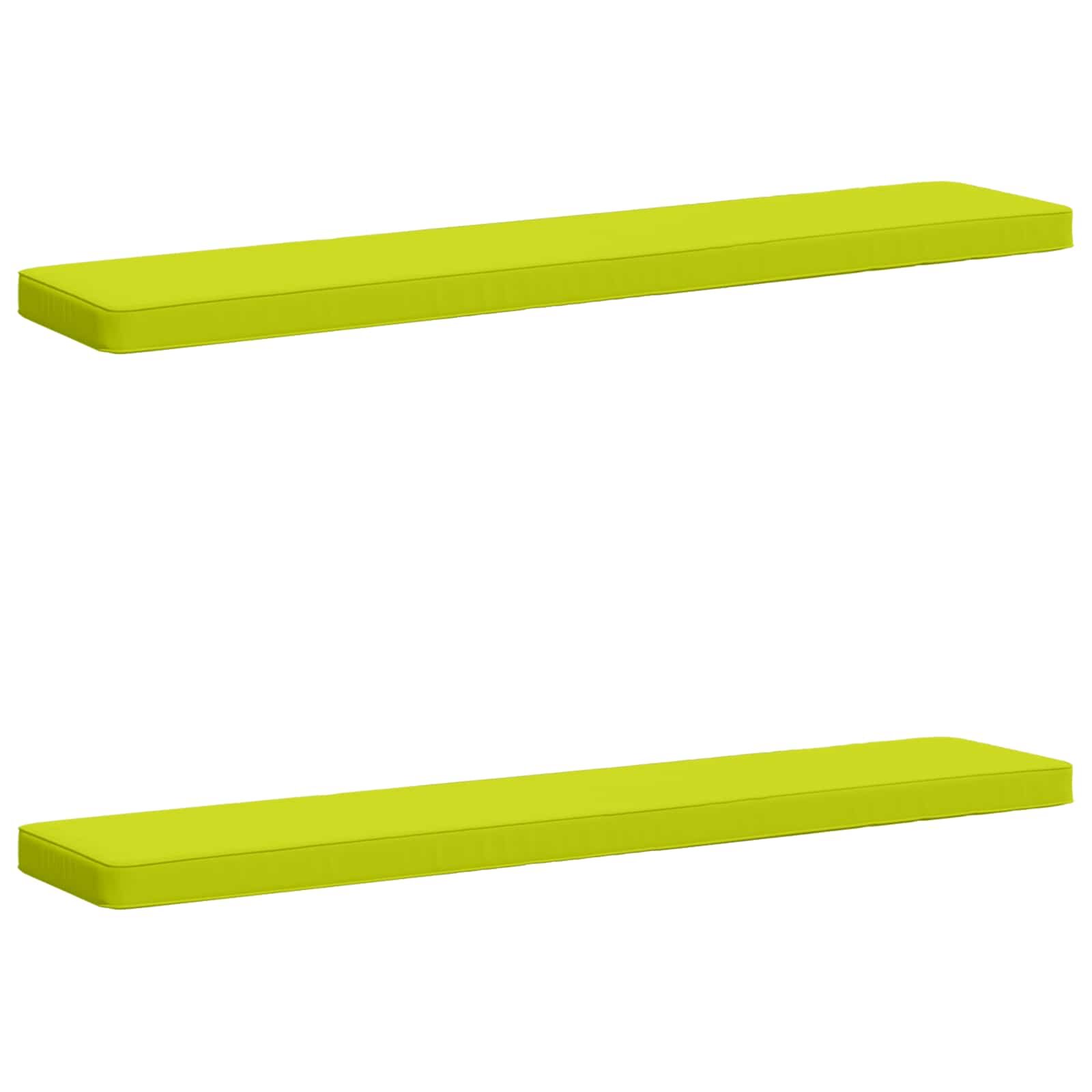 vidaXL Калъфи за пейки 2 части VUGHT 2 pcs 100% полиестер Яркозелено.
