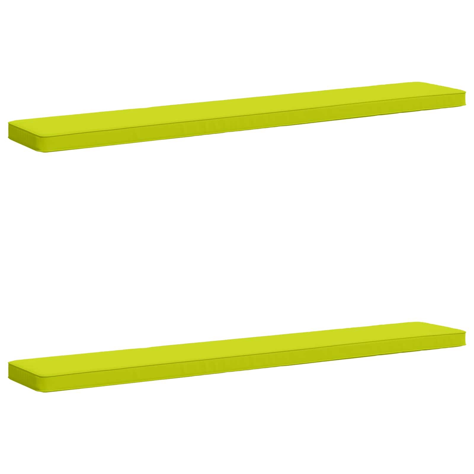 vidaXL Калъфи за пейки 2 части VUGHT 2 pcs 100% полиестер Яркозелено.