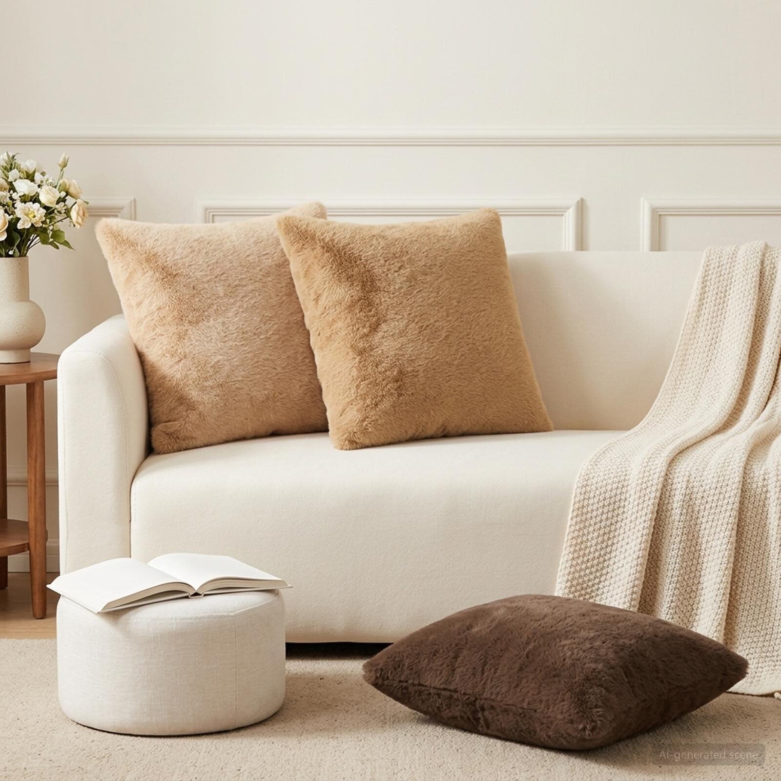 vidaXL Калъфка за възглавница 12 бр. HEERLEN Кремаво 45 x 45 cm