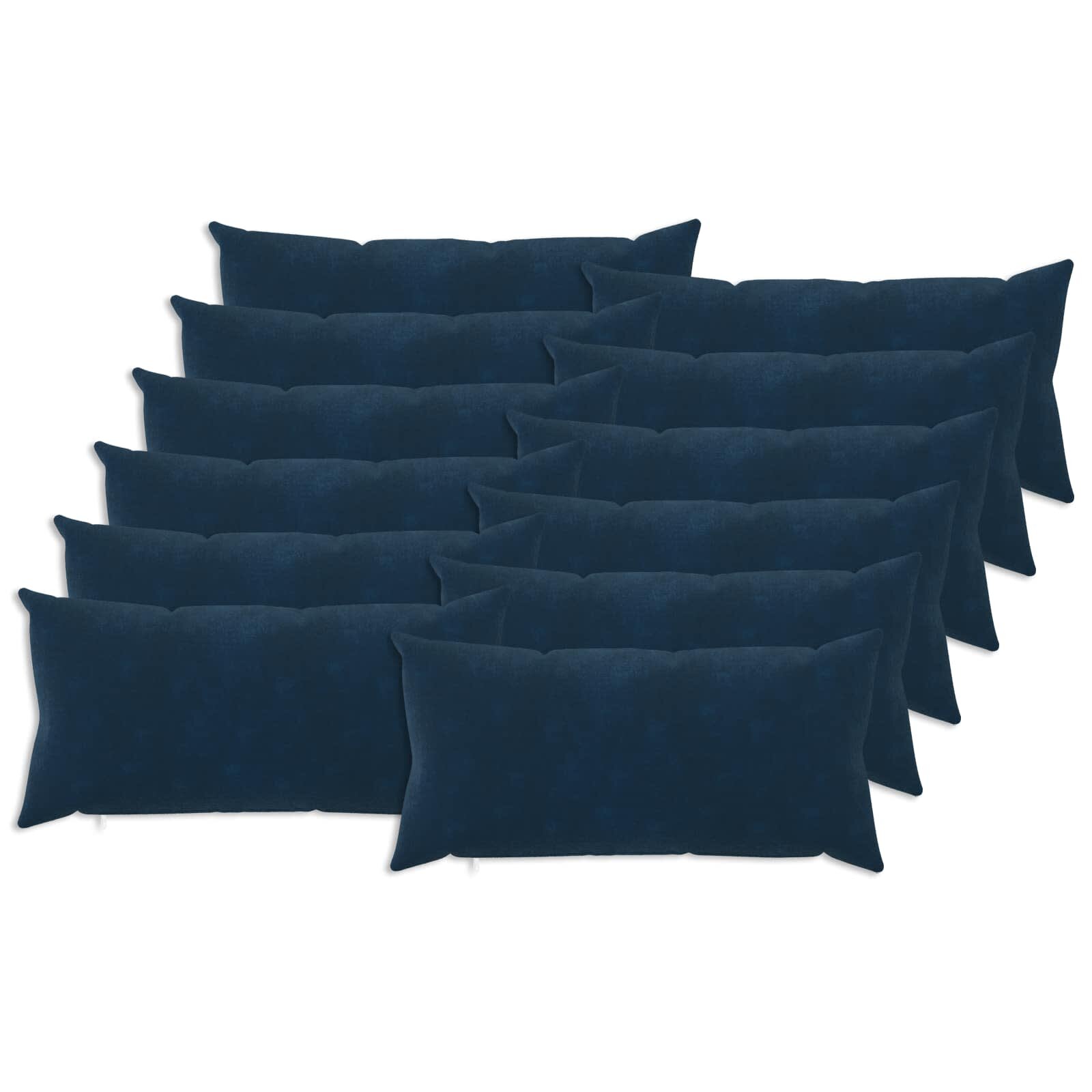 vidaXL Калъфка за възглавница 12 pcs HEERLEN Синьо 40 x 80 cm
